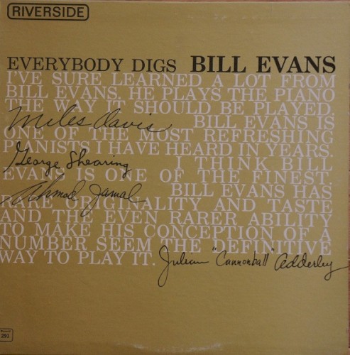 Cover of Everybody Digs Bill Evans by Bill Evans Trio