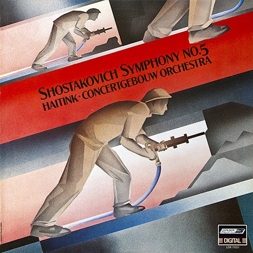 Cover of Symphony no. 5 by Shostakovich; Concertgebouw Orchestra, Bernard Haitink